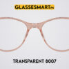 Round Transparent pink glasses frame